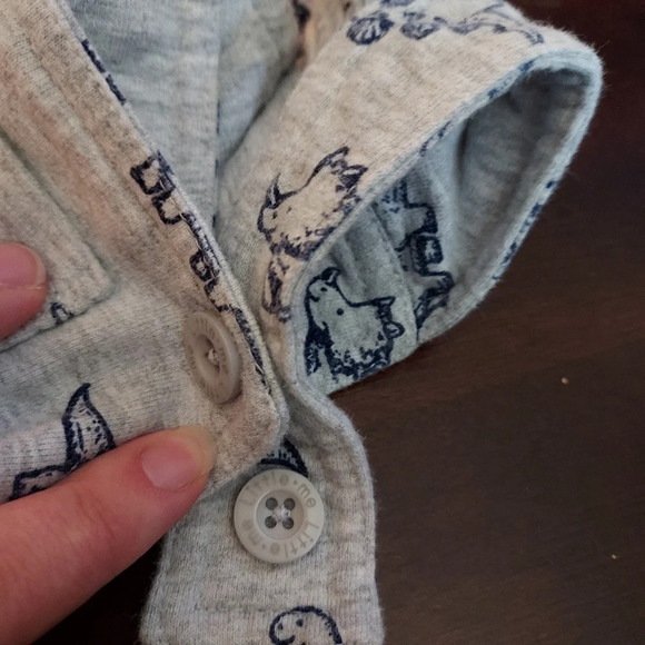 Little Me Size 6M 2 Piece Dino Shortall and Shirt Set - Picture 9 of 9